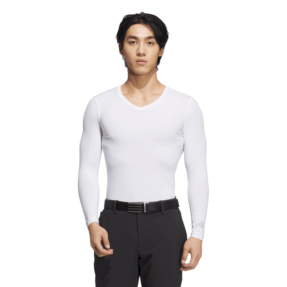 

Adidas Golf Белый Гольф Базовый Слой Мужской V-образный вырез белый