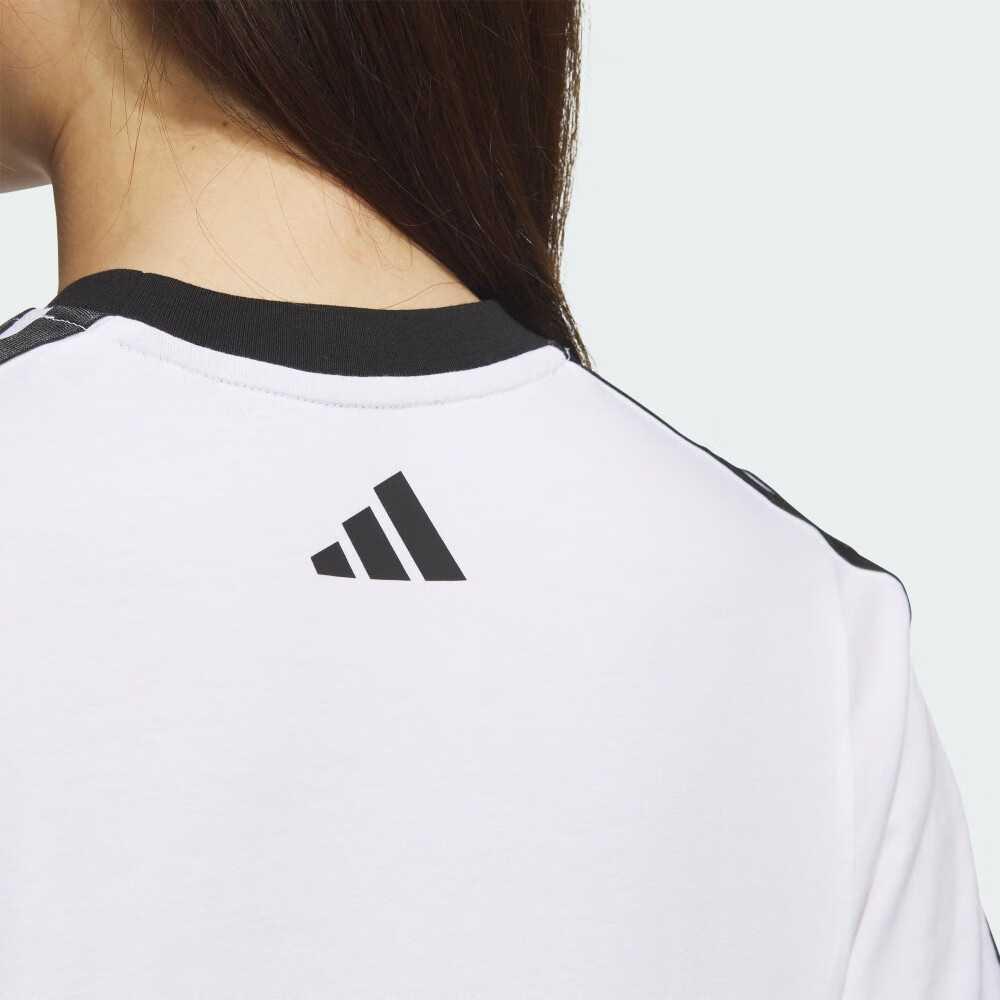 Adidas Comfortable Breathable Soft Skin-Friendly Short Sleeve Regular T-Shirt Women Tops White JY7627