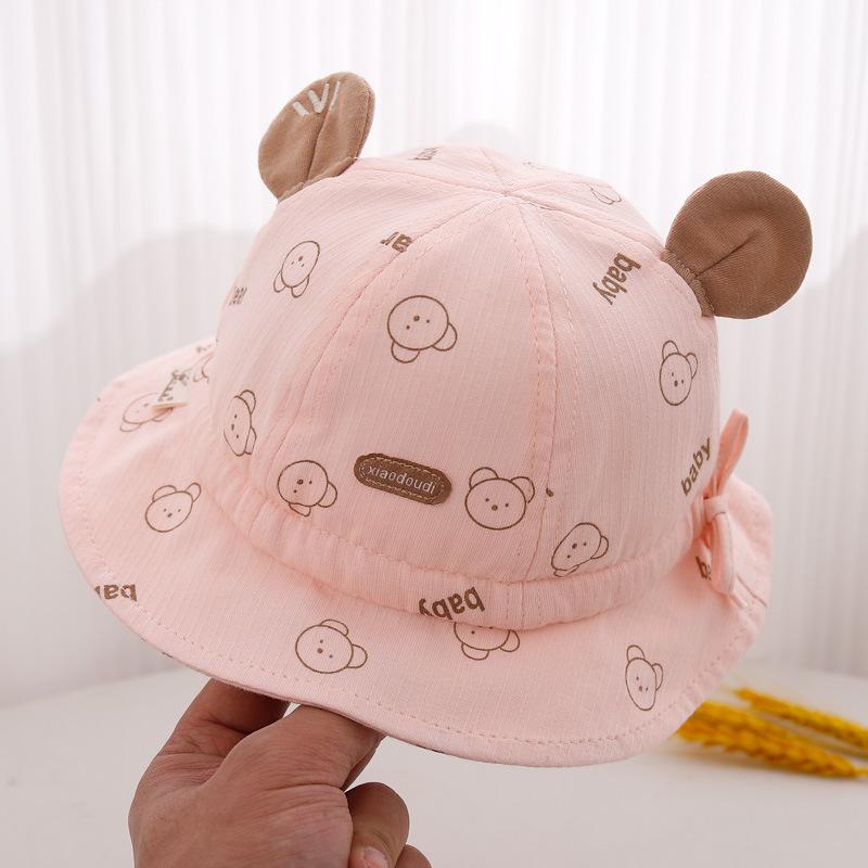 Spring Baby Bucket Hat Thin Breathable Sun Protection Fisherman Cap For Infant Boys And Girls Outdoor UV Shielding
