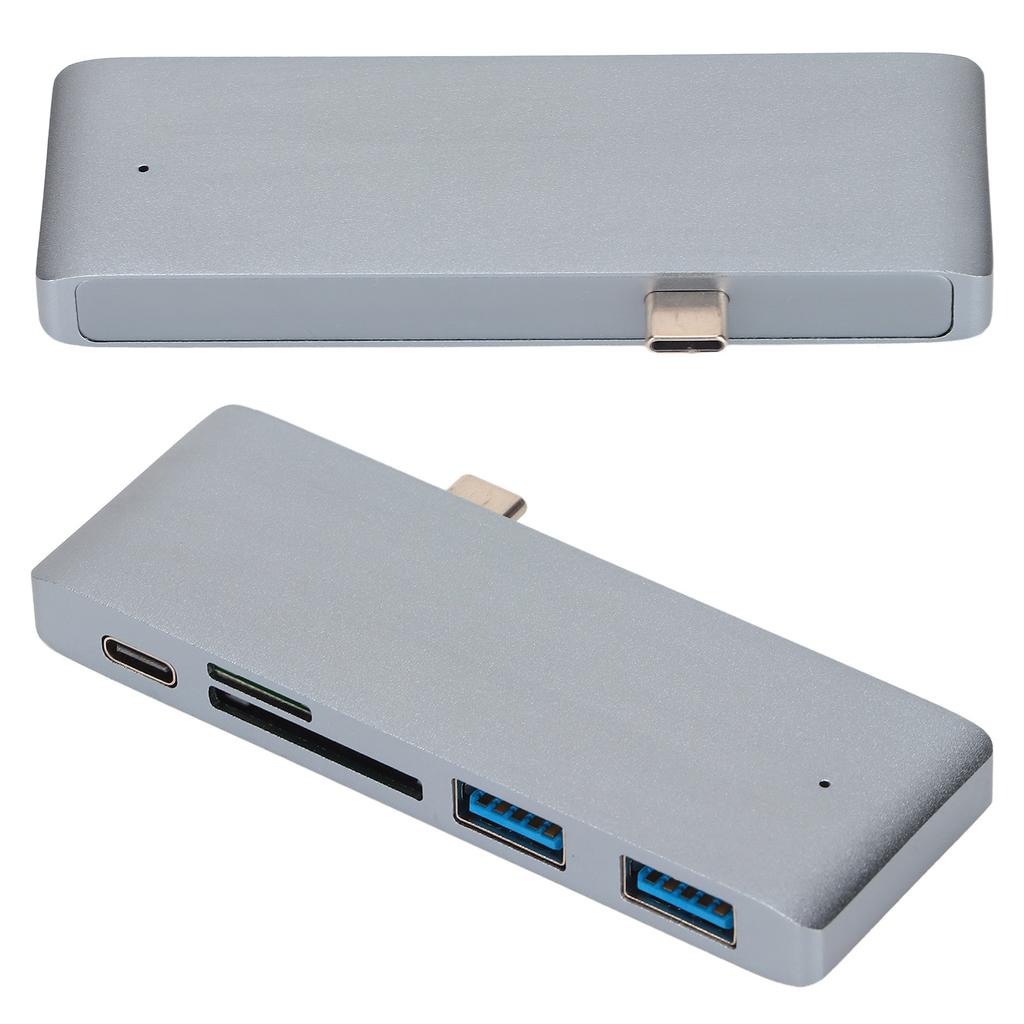 Přenosný USB C Hub 5 v 1 PD Rychlý Multi Port Rozšíření USB C Adaptér pro MacBooks pro Tablet