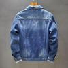 2018 Men's Winter Fleece-Lined Denim Jacket, Warm and Thickened, Korean Slim Fit, Plus Size Available
