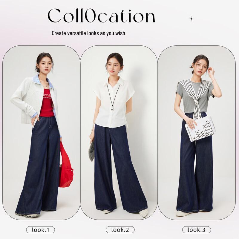 IEF Women's DNA Series Retro Wide-Leg Jeans