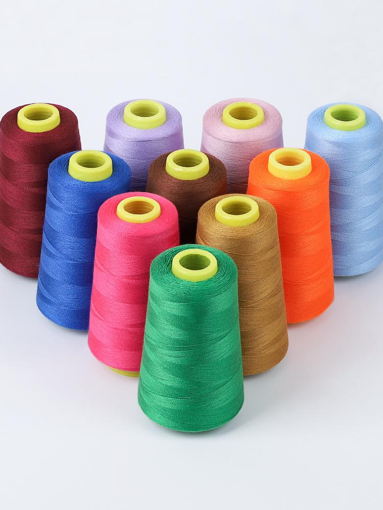 Haushaltsnähgarn Pagodengarn 402 Farbe Nähmaschinengarn Handnähen Kleidungsgarn Flachbettmaschine Polyester Feines Weißes Garn