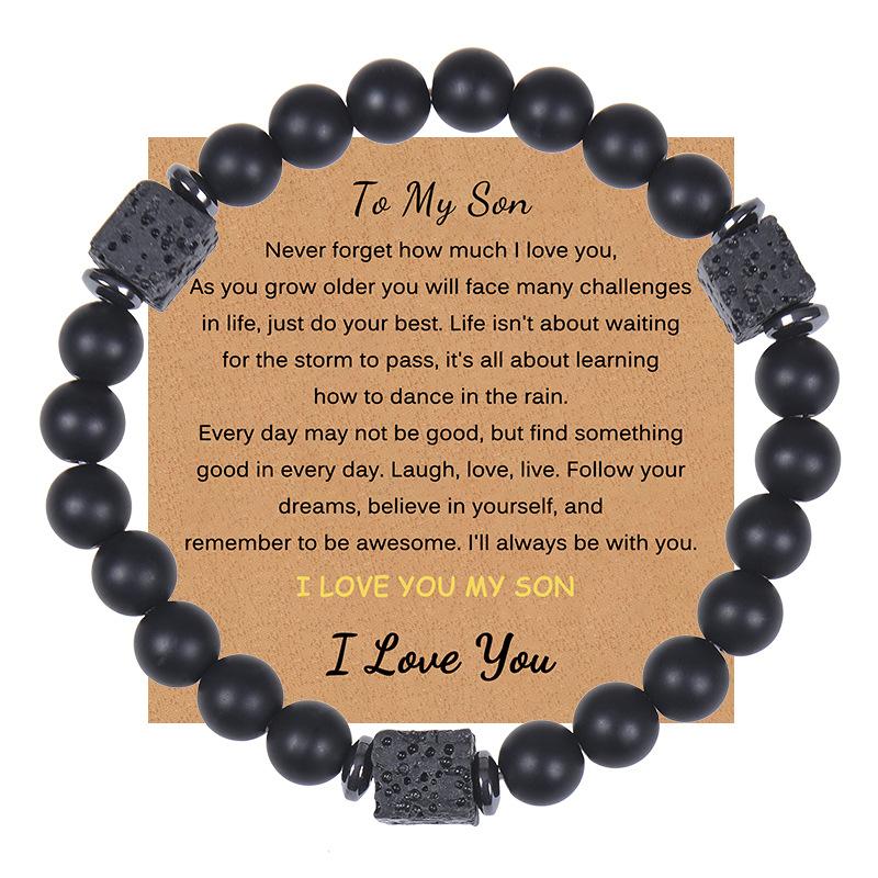 JYL TS Bracelet Birthday Gift  Carded Beaded Celebrates Life & Abundant Blessings