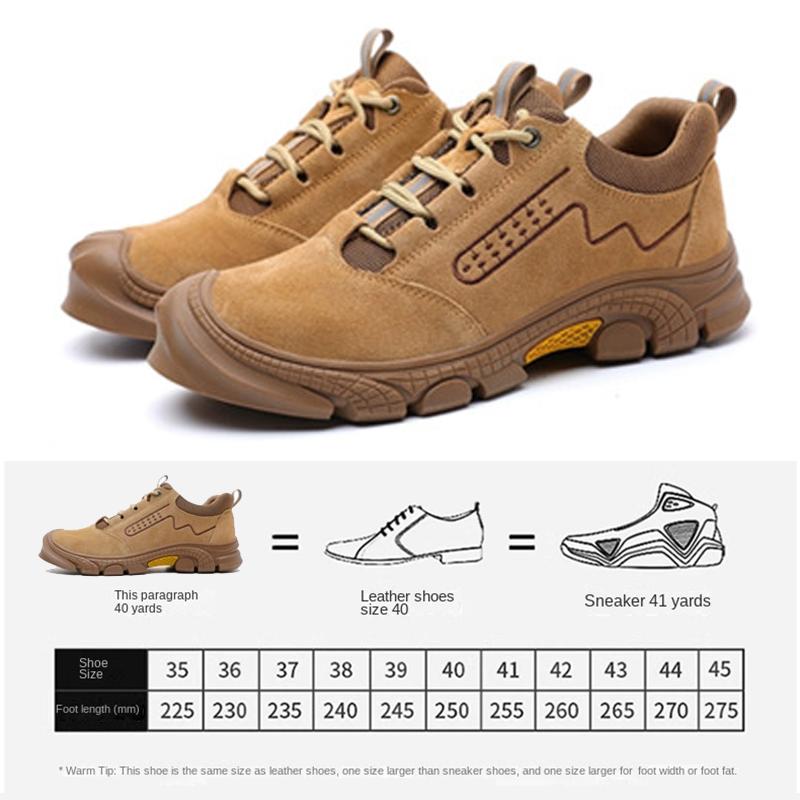 Men S Steel Toe Work Safety Shoes Water Resistant Working Boots Soft Upper Construction Footwear All Season Casual Hiking Shoes