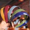 Korean Style Wide Brim Shiny Non-slip Headband: Versatile Solid Color Hair Accessory for Women
