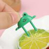 6pcs Animal Farm Dinosaur Fruit Fork Mini Cartoon Children Snack Cake Dessert Pick Toothpick Bento Lunches Party Decoration
