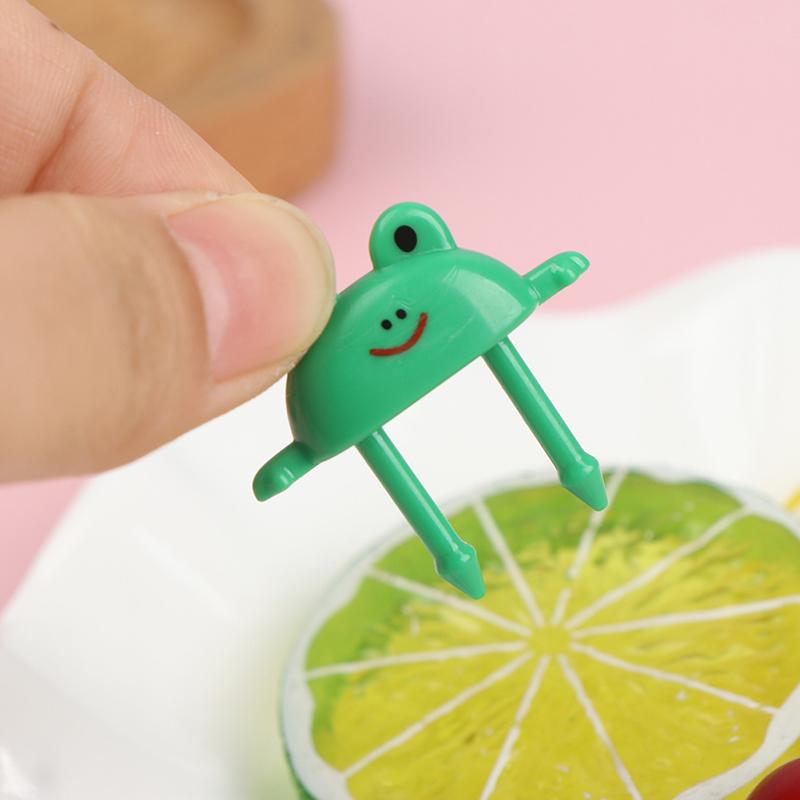 6pcs Animal Farm Dinosaur Fruit Fork Mini Cartoon Children Snack Cake Dessert Pick Toothpick Bento Lunches Party Decoration