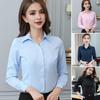 Women Shirt Elegant Lapel Collar Women's Shirt Collection Long Sleeve Slim Fit Office Lady Tops for Work Wear Fall Blouse Styles