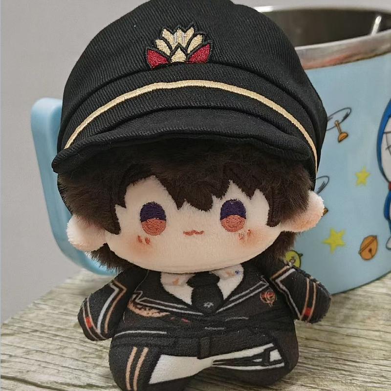 Love And Deepspace Game Peripheral Doll Caleb Character Plush Toy 10cm Printed Cute Cotton Doll Hat Can Be Removed Birthday Gift