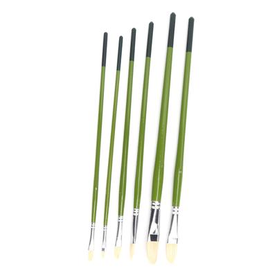 Paint Brush Sets Multimodal Pig Hair 6 Different Sizes Oil Paint Brushes for Oil Watercolor