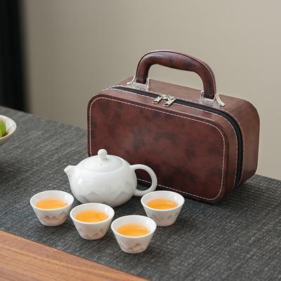 Convenient Travel Kung Fu Tea Set Outdoor Kuaike Xishi Pot Tea Ware Business Enterprise