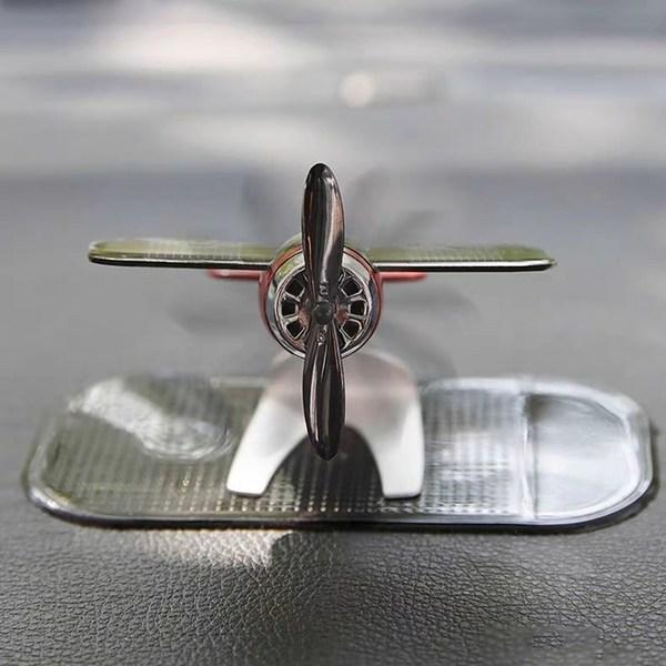 Everyshine Infinite Power Vehicle Solar Propeller Airplane, Black, 1 piece,Korean Car Acc