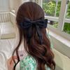 Hairpin Smooth Satin Hand-Sewn Three-Dimensional Ribbon Large Bow Hair Clip Hair Styling Tool Hair Accessories