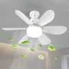 Modern LED Ceiling Fan Light Remote Control Adjustable Color Temperature Brightness Wind Speed Suitable For Bedroom Ligting Lamp
