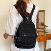 Dżinsowy Plecak Damski Duża Pojemność Retro Torba na Ramię Crossbody Wielofunkcyjna Torba na Pierś