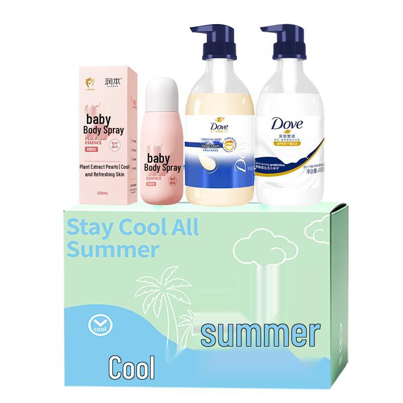Dove & Runben Refreshing Bath & Body Gift Set