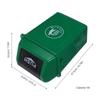 10L Swing Lid Trash Can Green Plastic Waste Basket for Kitchen Living Room Bedroom Office Garage Patio Restaurant Recycling Bin