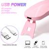 Nail Lamp Mini Portable UV LED Quick Drying Nail Lamp Foldable Nail Polish Dryer Lamp Manicure Tool Professional Equipme