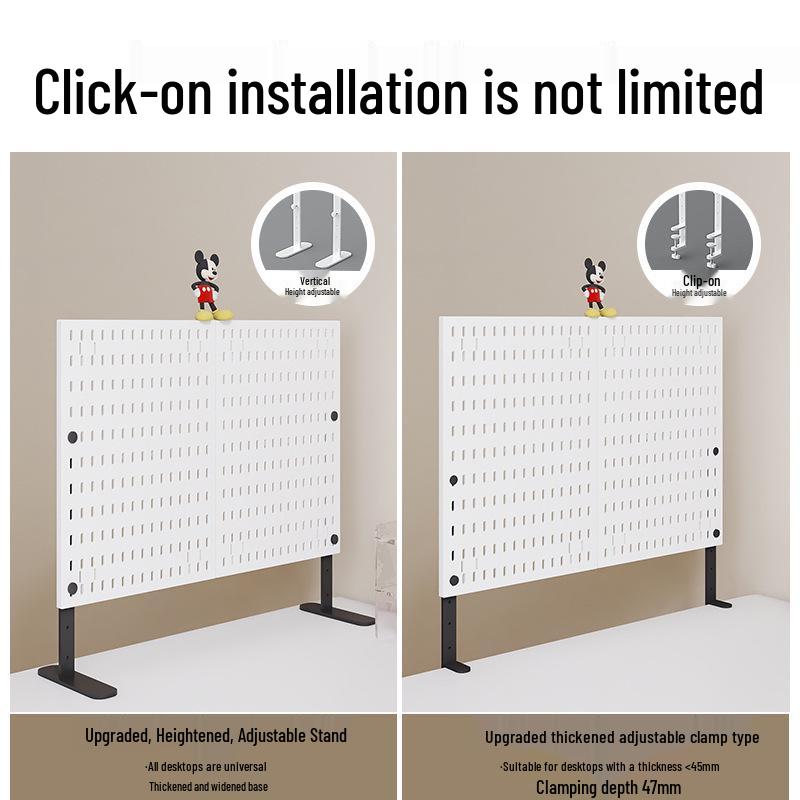 Desktop DIY Pegboard: Large Accessory Holder for Office or Home Desk, Clamp-Standing Storage, Hanging Rack, Countertop Decoration Display.
