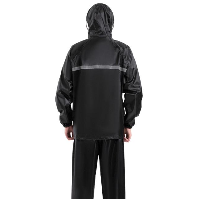 Men's and Women's Reflective Double Layer Explosion-Proof Rain Suit – Jacket and Pants for Cycling in Heavy Rain