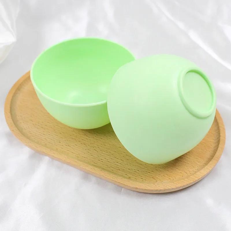 2pcs/set Silicone Mask Mud Essential Oil Bowl Mask Stick Face Mask Powder Mixing Bowl Spatula Masks Brush Skin Care Tools