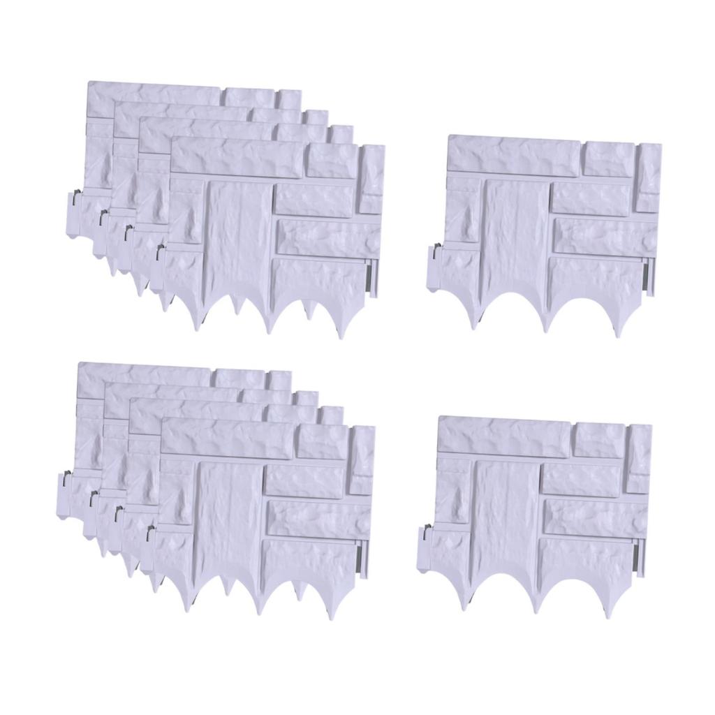 10x Garden Fence Flower Bed Fencing Simple Installation Landscape Edging Border for Patio