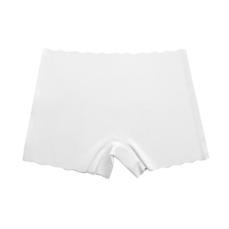 Women's Sexy High-Waisted Slimming Seamless Bow Trim Pants Non-Rolling Wave High Stretch Ice Silk Anti-Chafing Solid Knitted