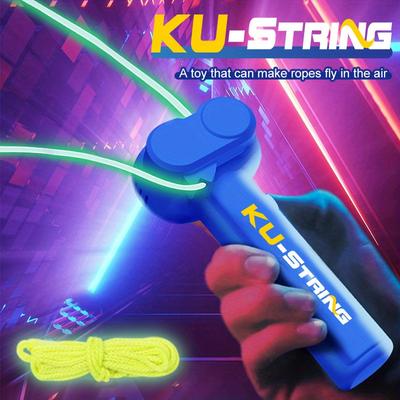USB Rechargeable Luminous Rope Toy -catapult Toy, Handheld Electric Rope Launcher, Party Gifts, and Fun and Novel Gifts for Thanksgiving, Christmas
