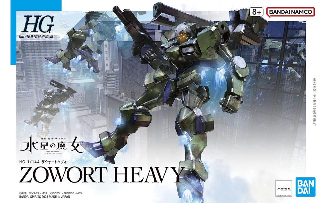 1/144 Scale Zowort Heavy Model Kit - Pre-Colored Plastic, Mobile Suit Gundam: The Witch from Mercury Series
