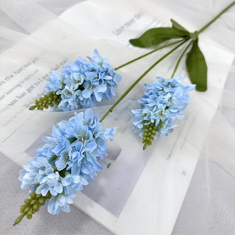 Artificial Lavender Flowers For Wedding Decor And Photo Props With Silk Material