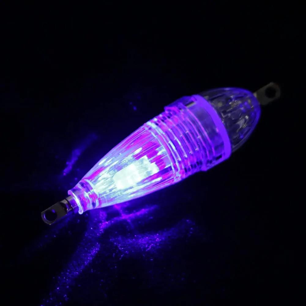 Mini LED Angellicht 6CM Wasserdicht Werkzeuge Köder Pose Lampe Nacht Salzwasser Für Angelartikel Tiefe Köder Blitz Boot Weiß Falsch