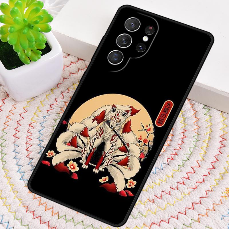 Japanese Style Anime Fox soft Silicone Phone Case For Samsung Galaxy note 10 pro S26 S25 S24 S23 S22 S21 Plus S25Ultra Cover