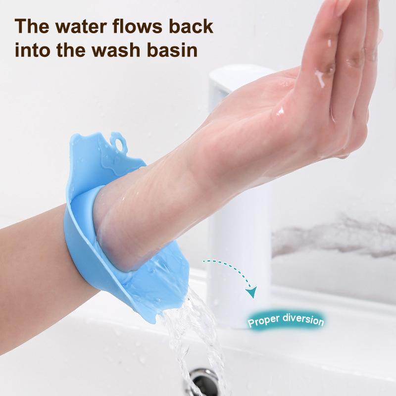 1Pairs Washing Face Spa Wrist Watch Band Flower Shape Silicone Solid Color Waterproof Wristband Headband Head Wrap