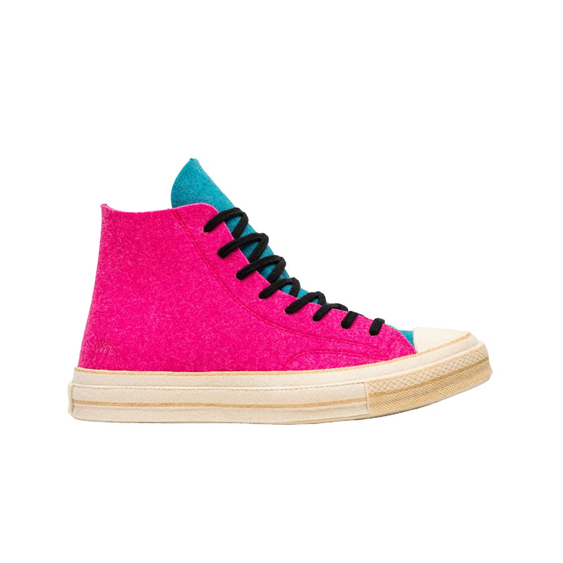 

Converse X Jw Anderson Chuck 70 Hi Felt Fuchsia Purple Island Green 280