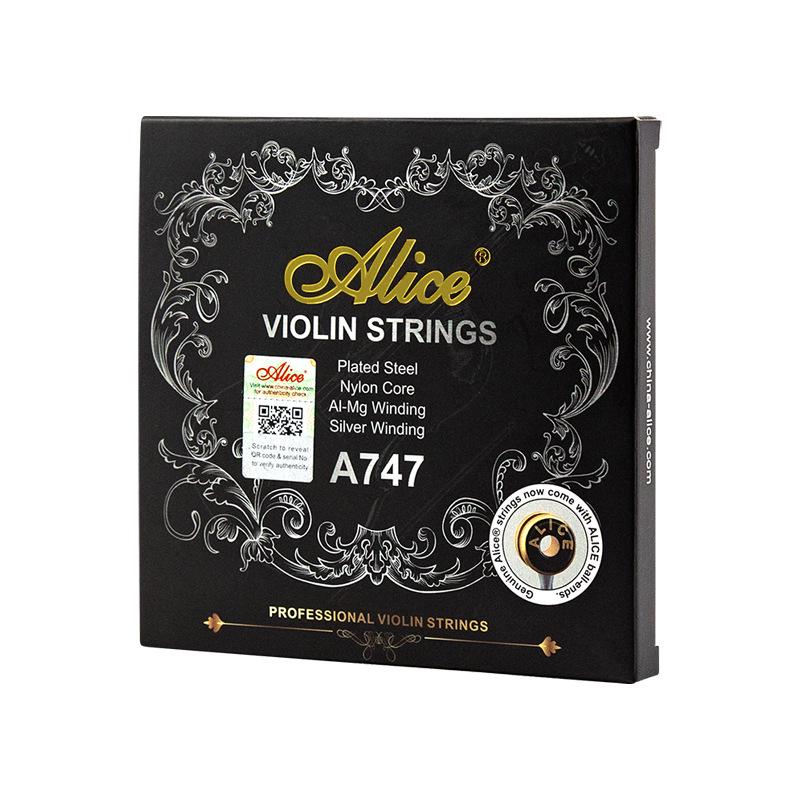 Corde per Violino in Nylon Alice Set Completo A708 A747 A703 - Livello Esame e Performance