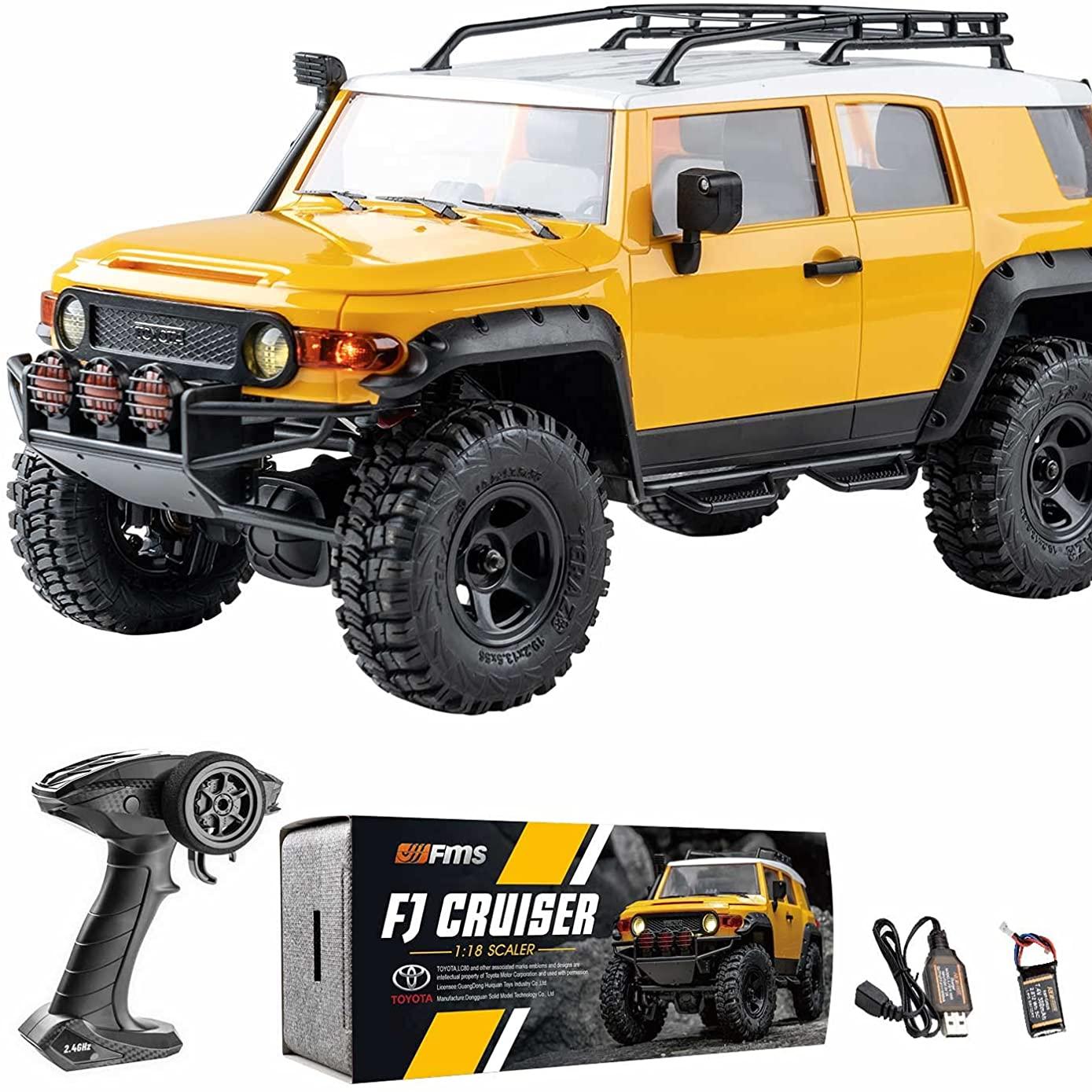 

FMS 1/18 FJ CRUISER Электрический 2,4 ГГц 4WD RC Модель с дистанционным управлением Автомобиль Внедорожник Багги Гусеничный рок-автомобиль Детская игрушка в подарок