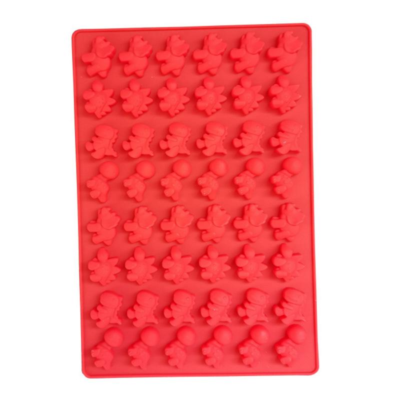1pc Dinosaur Gummy Molds Dinosaur Candy Molds Silicone 48-Cavity for Candy Chocolate Jelly Ice Cube