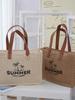 2025 New Fashion Large Woven Straw Tote: Women's Beach & Vacation Bag