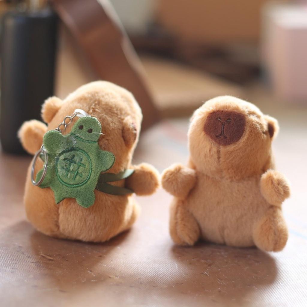 Cute Plush Capybara Keychain Pendant Toy Bag Decoration Doll