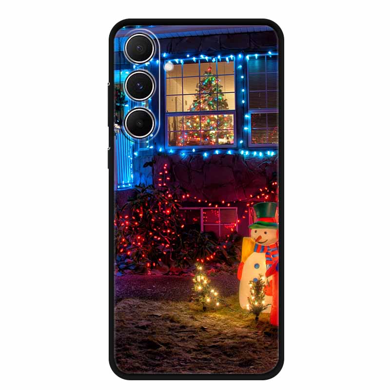 Christmas Phone Case For Samsung A17 5G 2025 Case Soft Black Silicone Bumper For GalaxyA17 17 5G TPU Coque Samsung Galaxy A17 5G