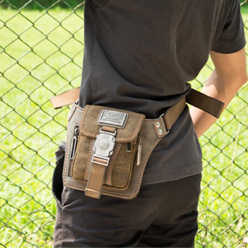 Casual Retro Satchel Messenger Bag Canvas Waist Packs Unique Canvas Bag