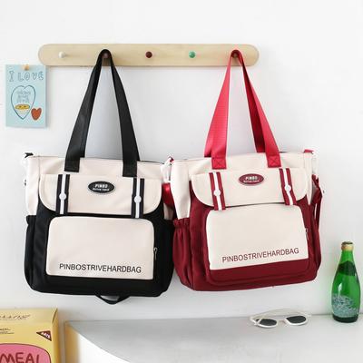 Niche Design Sense Student Handbag High School Student Tutoring Messenger Bag College Student Large Capacity Class Bag
