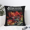 Dungeon Dragon DnD Pillowcase Soft Polyester Cushion Cover Decor Throw Pillow Case Cover Home Square 18"