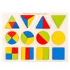 Formerkennung Zuordnungsspielzeug 1-2-3 Jahre Baby Früherziehung Geometrie Aliquote Tafel Kinder Holzpuzzle
