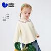 Minibala Baby Girls' Sweet Floral Collar Sweatshirt