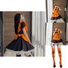 Magic Girl Role Play Dress With Pumpkin Theme For Halloween Party