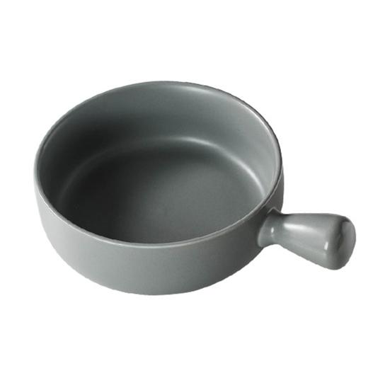 Ceramic Baking Bowl Microwave Safe Oven Dish with Handle Heat Resistant Soup Crock Easy Clean Dishwasher Safe Small Soup Bowl for Onion Soup