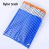 Exclusive Temu Watercolor & Acrylic Nylon Brushes Set: Plastic Rod, Liner & Flat Head.