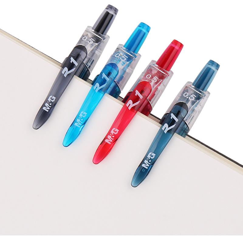 M&G 4pcs/8pcs 0.5mm Black Blue Dark Blue Red Ink Gel Pen Signing Pen School Supplies Office Supplies Stationery Gift